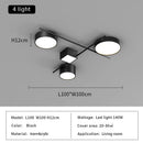 Axyaa Modern Minimalist Geometry LED Ceiling Lamp for Living Room, Dining Room, Study, Bedroom