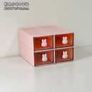 Axyaa Desktop Organizer Box: Rabbit Pen Holder & Drawer Stationery Rack