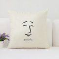 Axyaa Man Face Print Plush Cushion Cover 50x50cm
