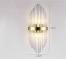 Axyaa Crystal Glass LED Wall Lamp Sconce for Bedroom Living Study Room Home Decor