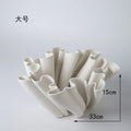 Axyaa Floral Arrangement Ceramic Vase Bud Shape Desk Decoration Artificial Flowers