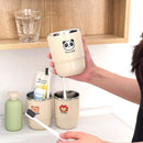 Axyaa Stainless Steel Cartoon Toothbrush Cup Set