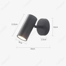 Axyaa Retro LED Swing Arm Wall Lamp Adjustable Telescopic 5W Fixture
