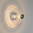 Axya Water Ripple Glass Disk Wall Lamp for Bedroom Living Room Closet Wall Decor