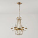 Axyaa Crystal Chandelier: Elegant Iron Art Pendant Lamp for Home and Restaurant