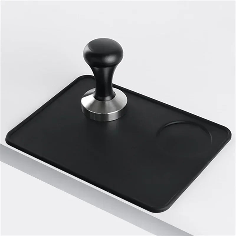 Axyaa Silicone Coffee Tamper Mat for Espresso Tamping Corners