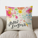 Axyaa Floral Pattern Throw Pillow Cover for Sofa, Bedroom, Car - Home Decor