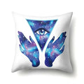 Axyaa Cartoon Eye Pattern Plush Cushion Cover 45x45cm Buddha Head Pillow Cover