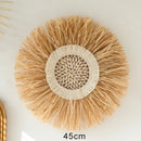 Rattan Grass Weaving Wall Decor, Moroccan Style, Axyaa Livingroom Bedroom Background
