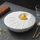 Axyaa Ceramic Tableware Plate Set - Elegant Hotel Collection for Dining, Desserts, and Fruits