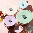 Axyaa Silicone Pot Cover Set: Anti Overflow, Dustproof, Sealed for Refrigerator and Microwave