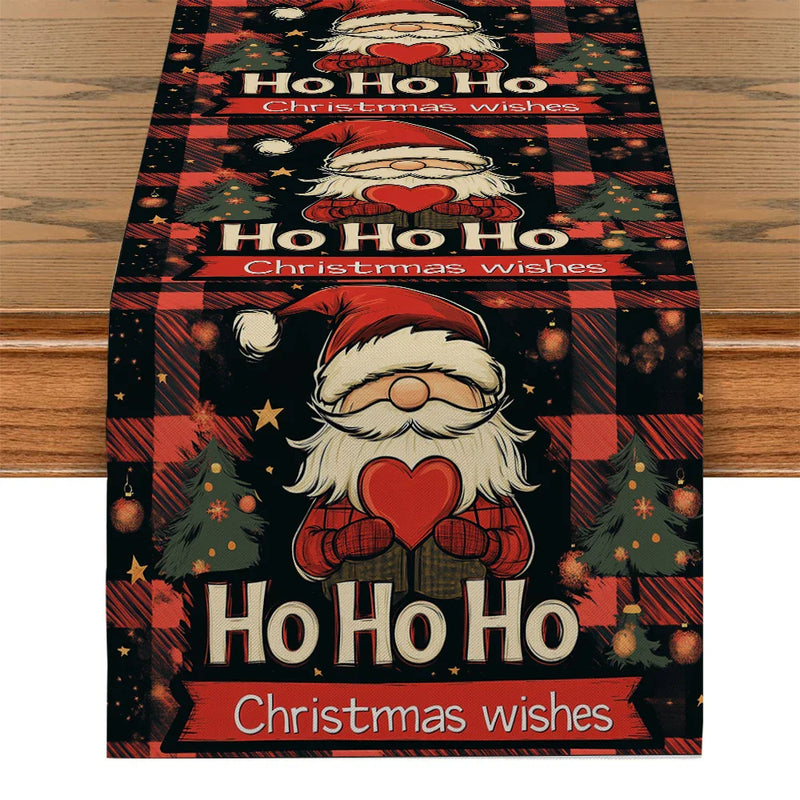 Axyaa Christmas Dwarf Love Table Runner Wedding Dining Decor.