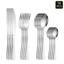 Axyaa Stainless Steel Cutlery Set for Family Dinner or Hotel