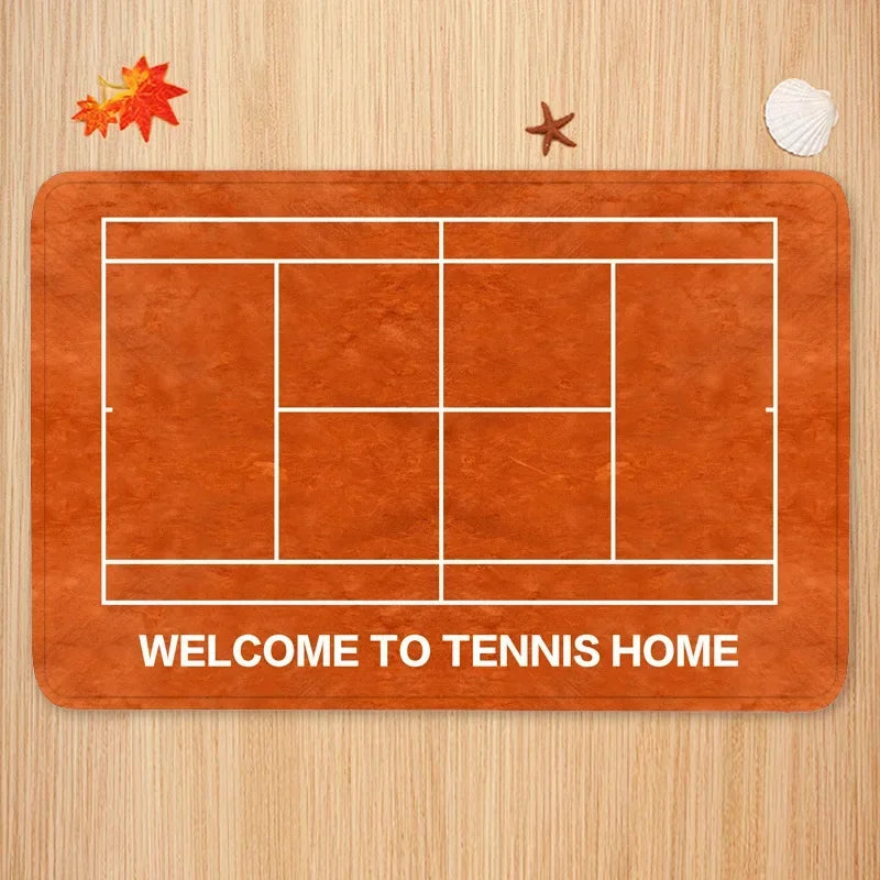 Axyaa Non-slip Tennis Court Door Mat Carpet for Home Decoration