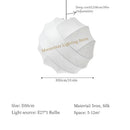 Axyaa Wabi Sabi Silk Ceiling Hanging Lamps - Japan Living Room Pendant Lights
