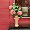 Axyaa Pink Carp Ceramic Vase: Simulated Fish Statue for Home Decoration
