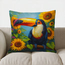 Colorful Tree & Moon Night Scene Pillow Cover for Sofa, Bedroom, Car - Axyaa
