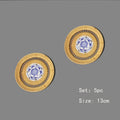 Axyaa Handwoven Rattan Coasters Set - Insulated Hot Pads for Dining & Kitchen
