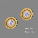 Axyaa Handwoven Rattan Coasters Set - Insulated Hot Pads for Dining & Kitchen