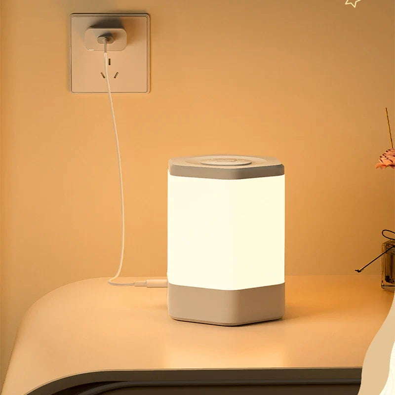 Axya USB LED Night Light with Human Touch Control for Bedroom Bedside Table