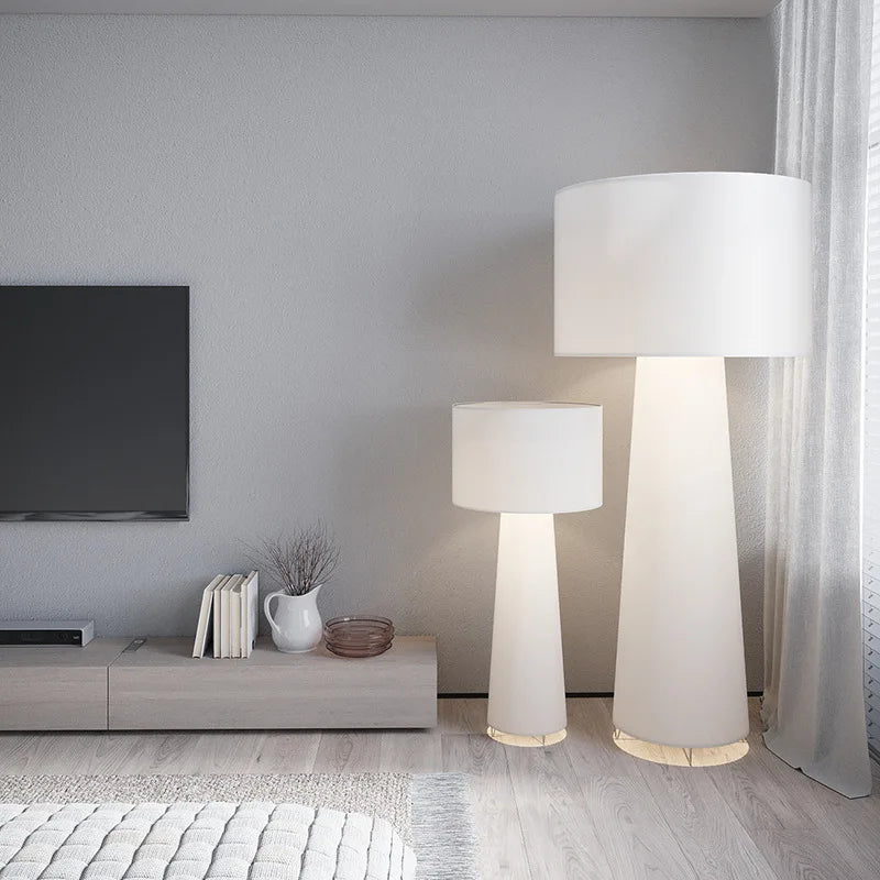 Axya Nordic Cream Fabric Floor Lamp for Home Decor