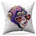Axyaa Animal Print Pillowcase in Peach Skin Fabric - Modern Simple Cartoon Design