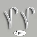 Axyaa Towel Holder Heated Radiator Rail Hooks; Home Cabinet Coat Scarf Hanger Rack