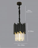 Axyaa Luxury Crystal Chandelier for Modern Living and Dining Room Decor