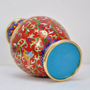 Axyaa Cloisonné Lotus Vase: 10" Filigree Enamel, Asian Home Decor Gift