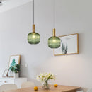Axyaa Nordic Vintage Glass Pendant Lamp E27LED Bulb Bar Table Lamp