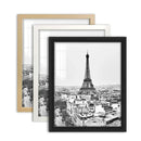 Axyaa 8x12 Black White Wood Grain Frame for A4 Poster Canvas Display Stand