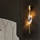 Axyaa Copper Crystal Wall Lamps for Living Room Bedroom Dining Room