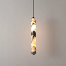 Natural Stone Pendant Lights by Axyaa - Elegant LED Chandelier for Home Decor