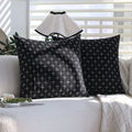 Axyaa Modern Farmhouse Woven Textured Pillow Covers - Set of 2