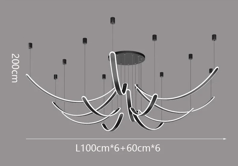 Modern Pendant Lights for Dining Room - Axyaa Ceiling Chandeliers LED Indoor Lighting