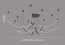 Axyaa Modern LED Pendant Ceiling Chandelier for Dining & Living Room Light