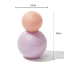 Axyaa Glass Sphere Aromatherapy Bottle with Lid, Geometric Design, Desktop Storage Container