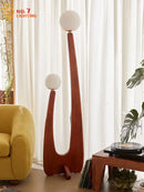 Axyaa Solid Wood LED Floor Lamp for Home Decor Living Room Bedroom