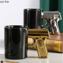 Axya Ceramic Pistol Mug Set for Breakfast Tea and Coffee