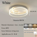Axyaa LED Full-Spectrum Eye-Protection Ceiling Lamp, Modern Minimalist Master Bedroom Light
