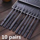 Axya Metal Alloy Chopsticks Set for Sushi Reusable Tableware