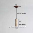 Axyaa Travertine LED Pendant Lamp for Bar, Bedroom, Living Room - Small Hanging Lights