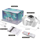 Axyaa Aurora Moon Projector Night Light Galaxy Bluetooth Speaker Remote Control