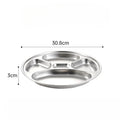 Axyaa 304 Stainless Steel Dividing Plate Children's Four Compartment Plate