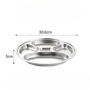 Axyaa 304 Stainless Steel Dividing Plate Children's Four Compartment Plate