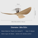 Axyaa 52" Industrial Ceiling Fan 3 Blades Vintage Style for Home or Office