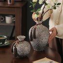 Axyaa Celadon High Flower Pot Ceramic Blue and White Porcelain Vintage Hydroponic Vase
