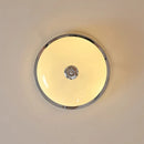 Axyaa French Retro Cream Glass Egg Tart Ceiling Light for Bauhaus Bedroom
