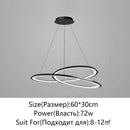 Axyaa Nordic Chandelier Black/White Indoor Hanging Chandelier