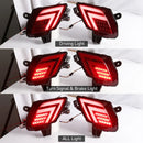 Axyaa LED Rear Bumper Reflectors for Mazda CX5 - Brake Turn Signal Warning Lights